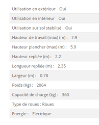 Nacelle ciseaux JLG 2030ES - 10