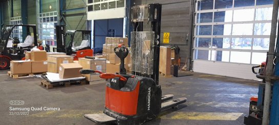 Gerbeur à plate-forme rabattable Hangcha CDD16-AZ3S-L - 1