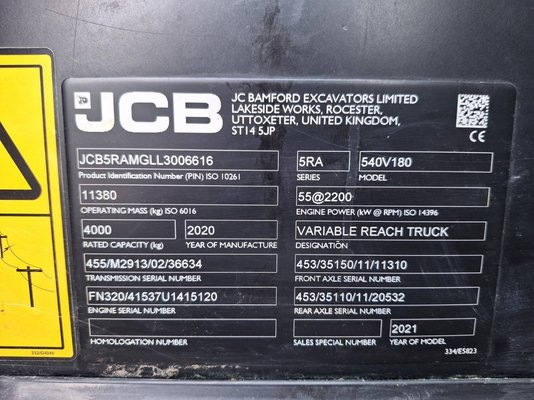 Unknown range 178 JCB 540 180 HiViz