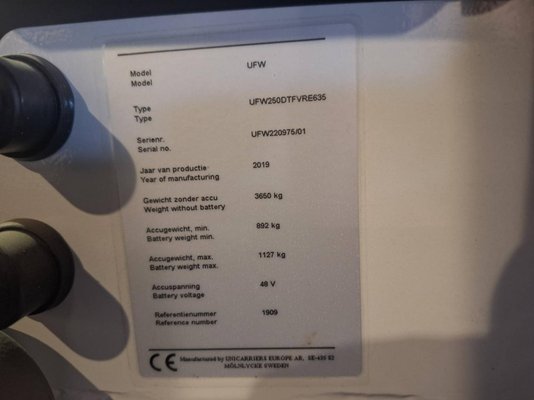 Unknown range 581 UniCarriers 250DTFVRE635UFW