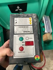 Transpalette porté debout Mitsubishi PBF20N3R Fourches 2400mm - 3